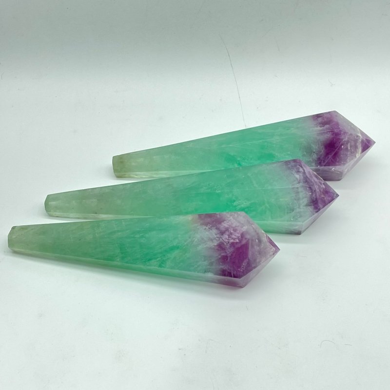 Watermelon Colourful Fluorite Point Magic Scepter Wand Wholesale - Wholesale Crystals