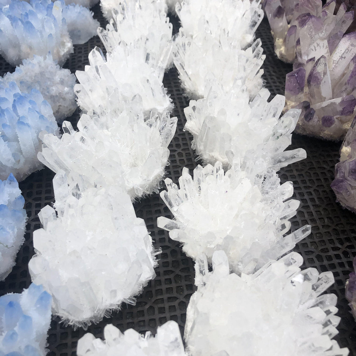 White Aura Crystal Cluster -Wholesale Crystals
