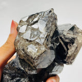 White Dry Quicksand Moving Bubble Enhydro Smoky Quartz Backbone Raw Quartz -Wholesale Crystals