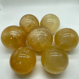 Yellow Calcite Sphere Ball 2.3-3.9in(6-10cm) Wholesale -Wholesale Crystals