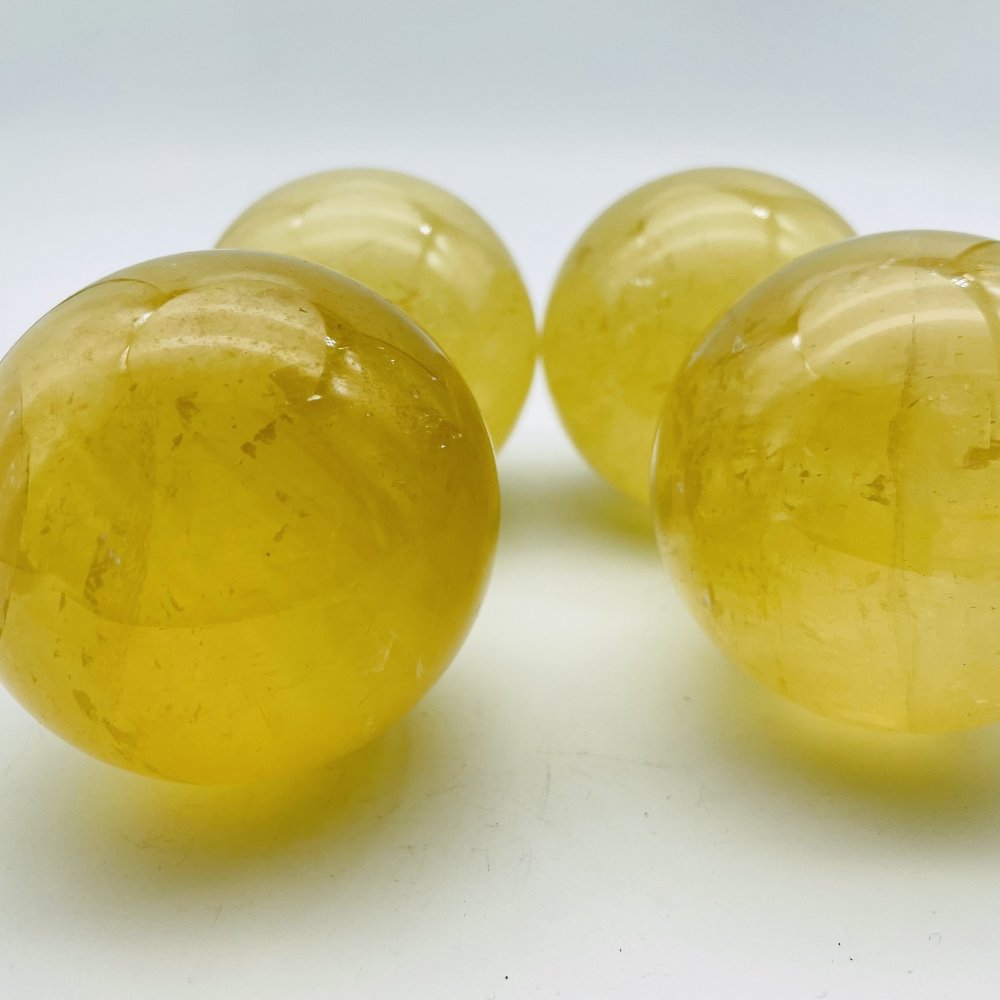 Yellow Calcite Stone Quartz Sphere Ball Wholesale -Wholesale Crystals