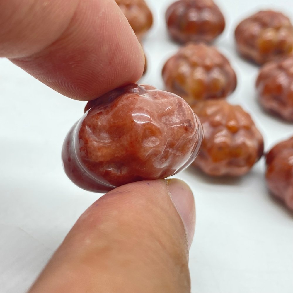 Yellow Jade Halloween Pumpkin Carving Wholesale -Wholesale Crystals