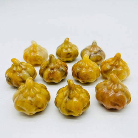 Yellow Jasper Halloween Pumpkin Carving Wholesale -Wholesale Crystals