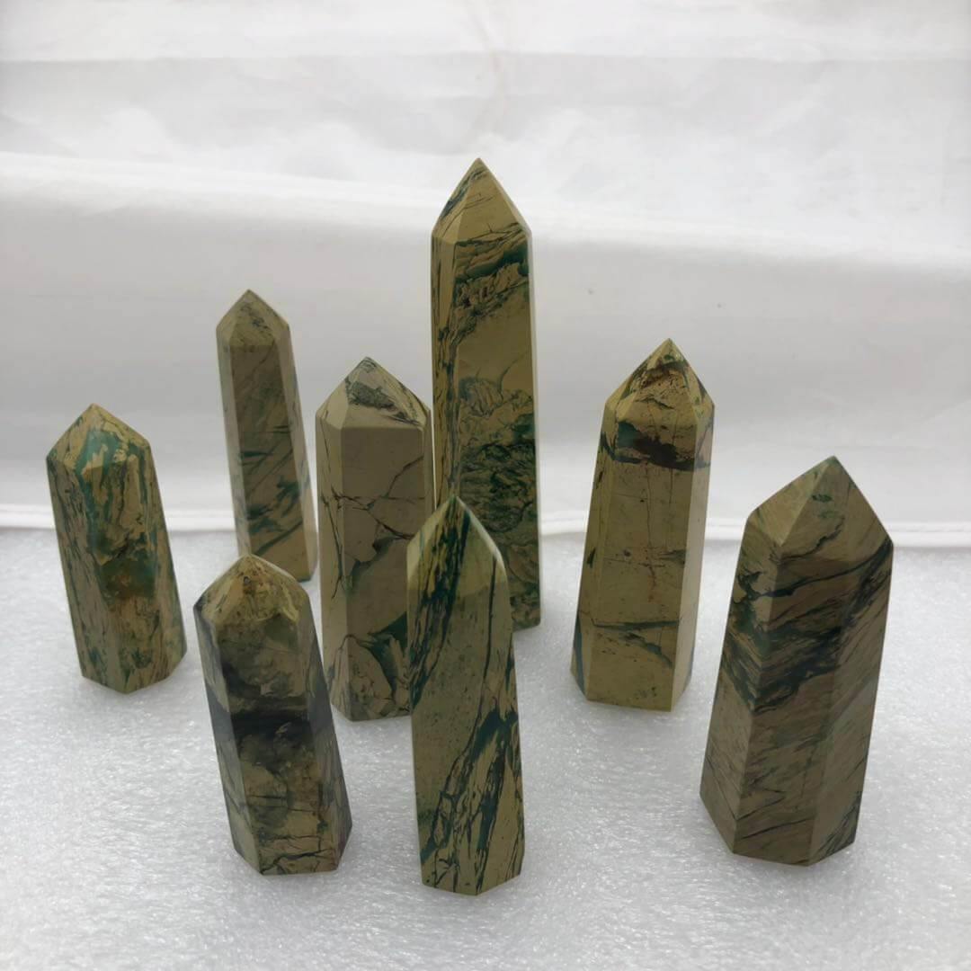 Yellow Mountain Point Crystal Tower 2-3.6in -Wholesale Crystals