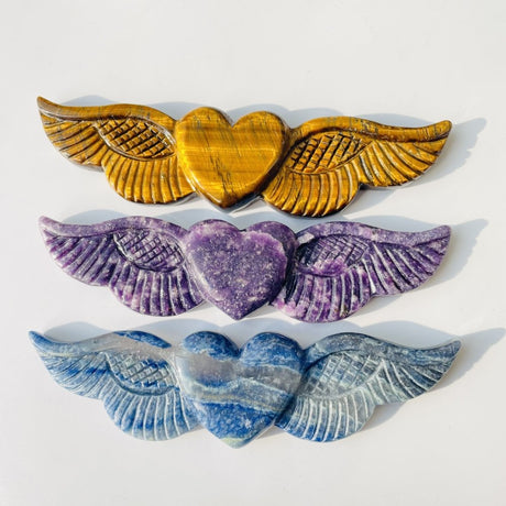 Yellow Tiger Eye Blue Aventurine Lepidolite Mermaid Carving Wholesale -Wholesale Crystals