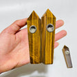 Yellow Tiger Eye Cigarette Holder Smoky Pipes Wholesale -Wholesale Crystals
