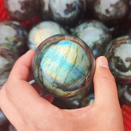 Yellow&Blue Labradorite Ball -Wholesale Crystals
