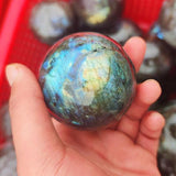 Yellow&Blue Labradorite Ball -Wholesale Crystals
