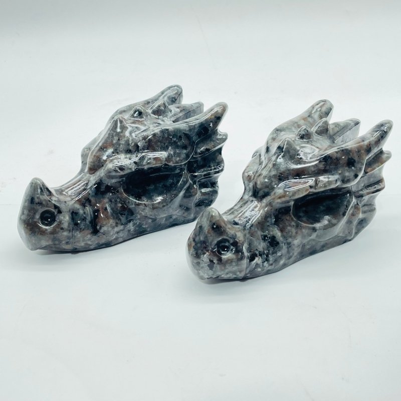 Yooperlite Dragon Head Carving Wholesale (UV Reactive) - Wholesale Crystals
